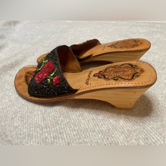 Wanted wedge heel sandals with sequin detail | size 7 | Bollywood Bohemian 🌹 - Picture 2 of 5